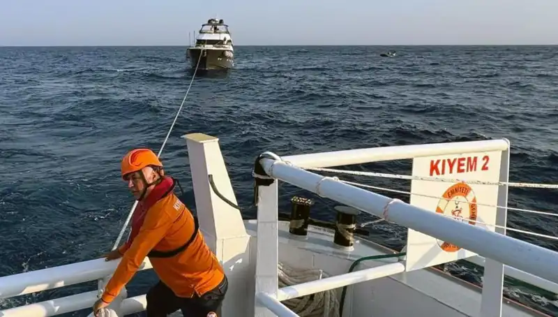 Marmaris Açıklarında Sürüklenen Tekne İçin Kurtarma Operasyonu Gerçekleşti