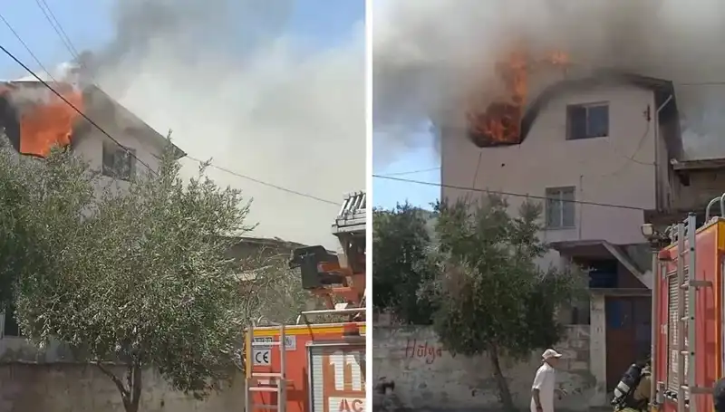 Hatay'daki Yangında Küçük Çocuğun Hayatı Tehlikeye Girdi!