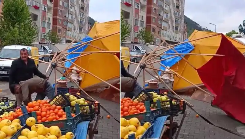 Artvin'de Fırtına! Doğa Eşsiz Güzellikleriyle Korkutucu Bir Yüz Gösterdi
