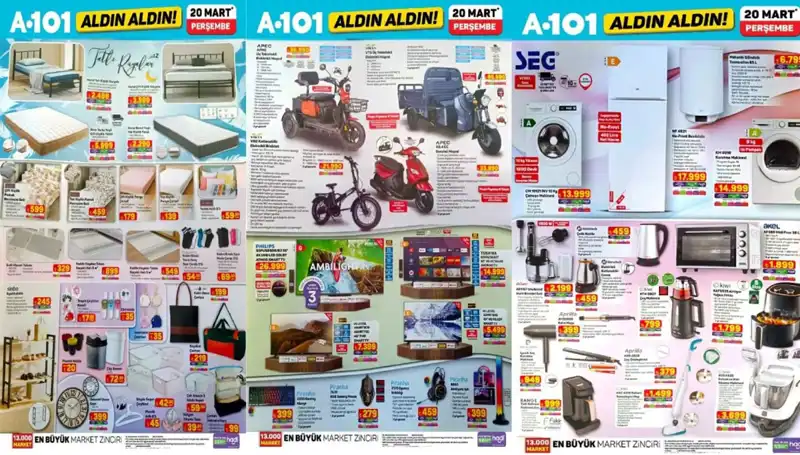 A101 Aktüel Kataloğu 20 Mart'ta Neleri Ekranlara Getiriyor?
