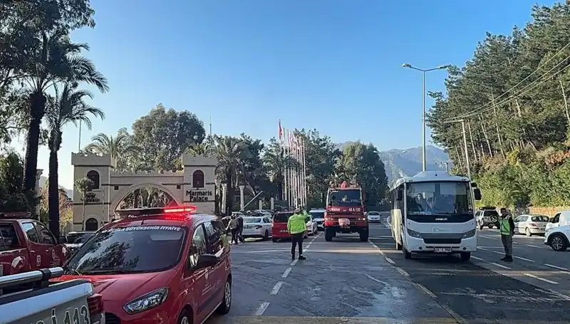 Muğla'daki Beş Yıldızlı Otelde Gözleri Yangın Korkuttu