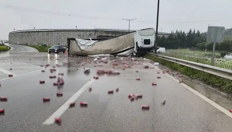 TIR Devrildi, Yolda Alkol Çiftliği: Şaşkın Geçen Sürücüler ve İtiraflar